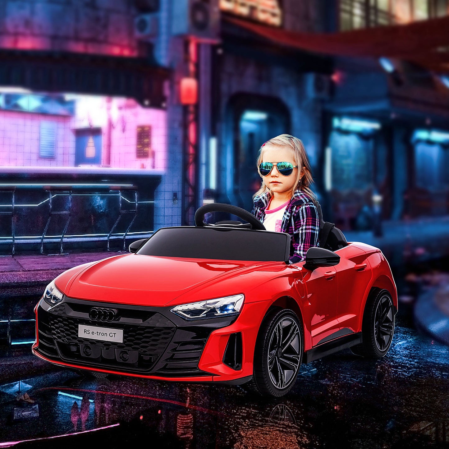 Aosom Kids Ride-On Car - Licensed Audi RS E-tron GT
