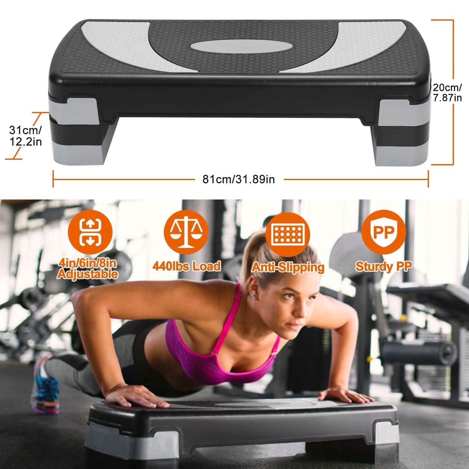 32-Inch Fitness Aerobic Stepper