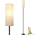 Lampe sur pied moderne, lumière jaune chaude 3200K, avec interrupteur au pied, ampoule 6W