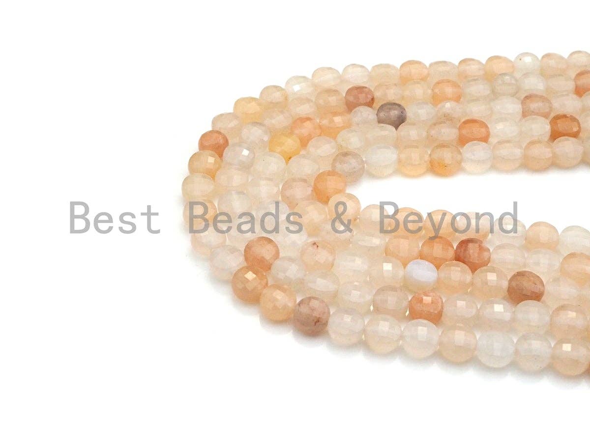 Natural Pink Aventurine Checkerboard Cut Coin Shape beads, 6mm/8mm/10mm Turtle Shell Cut Aventurine Beads, 16" Full Strand, sku#UA42