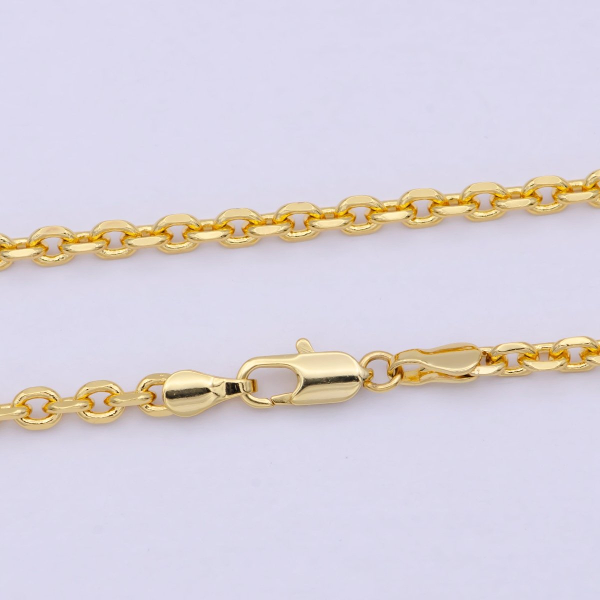 3.26 mm Cable Chain | Gold Filled Cable Necklace | Unisex Men Woman Necklace 17.7 inch | WA-796 Clearance Pricing
