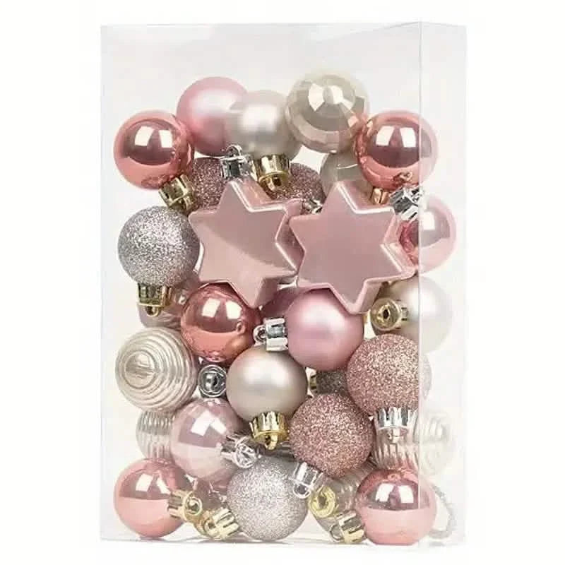 33個セット：クリスマスグリッタースター ツリートッパー
