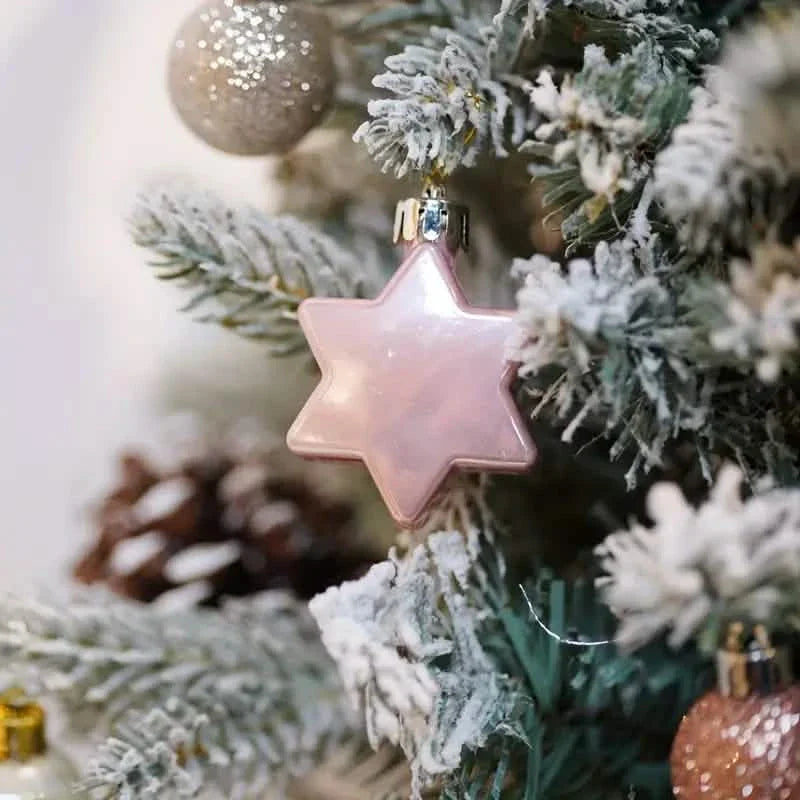 33個セット：クリスマスグリッタースター ツリートッパー