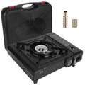 Réchaud de camping portable 3300 W à double combustible pour cartouche de butane