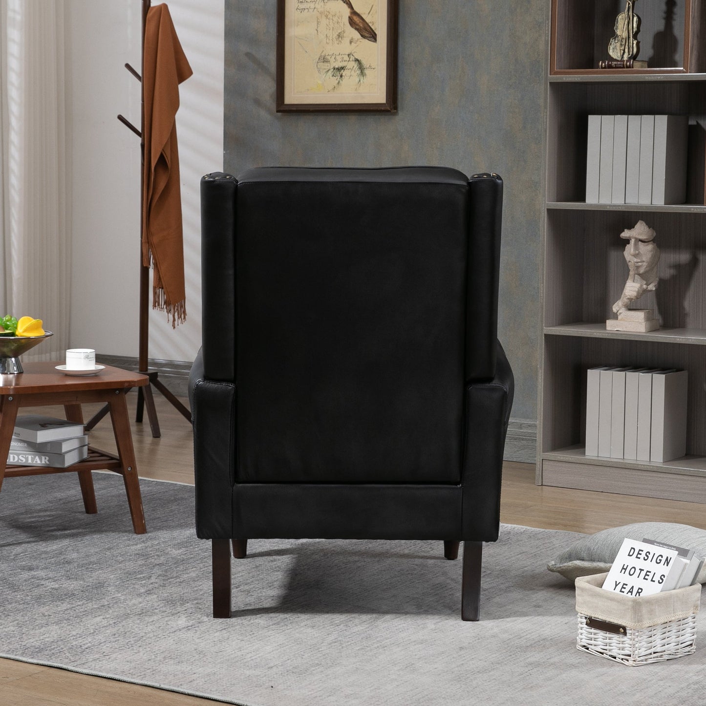 Wood Frame Armchair - Modern Accent Chair