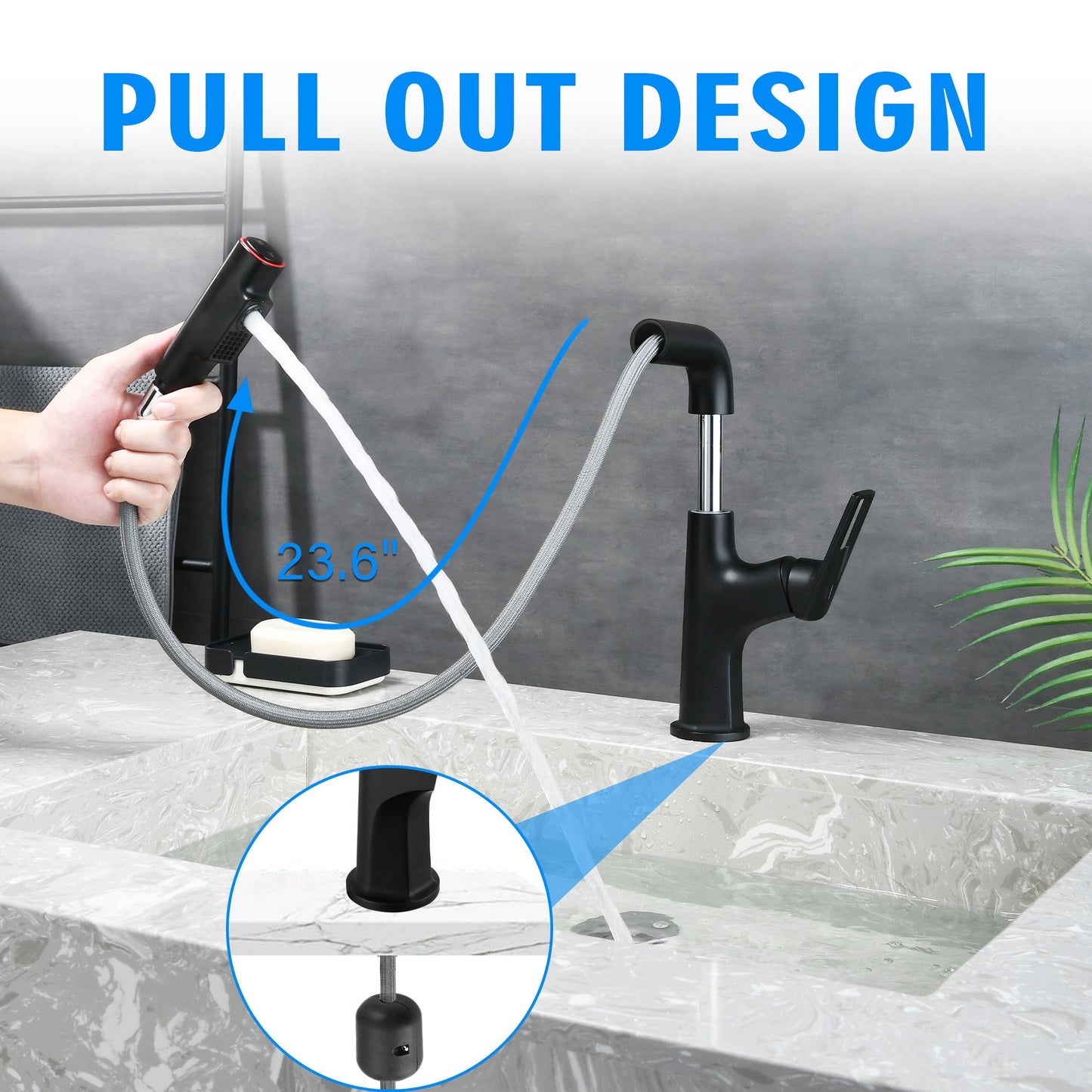 Matte Black Bathroom Sink Faucet