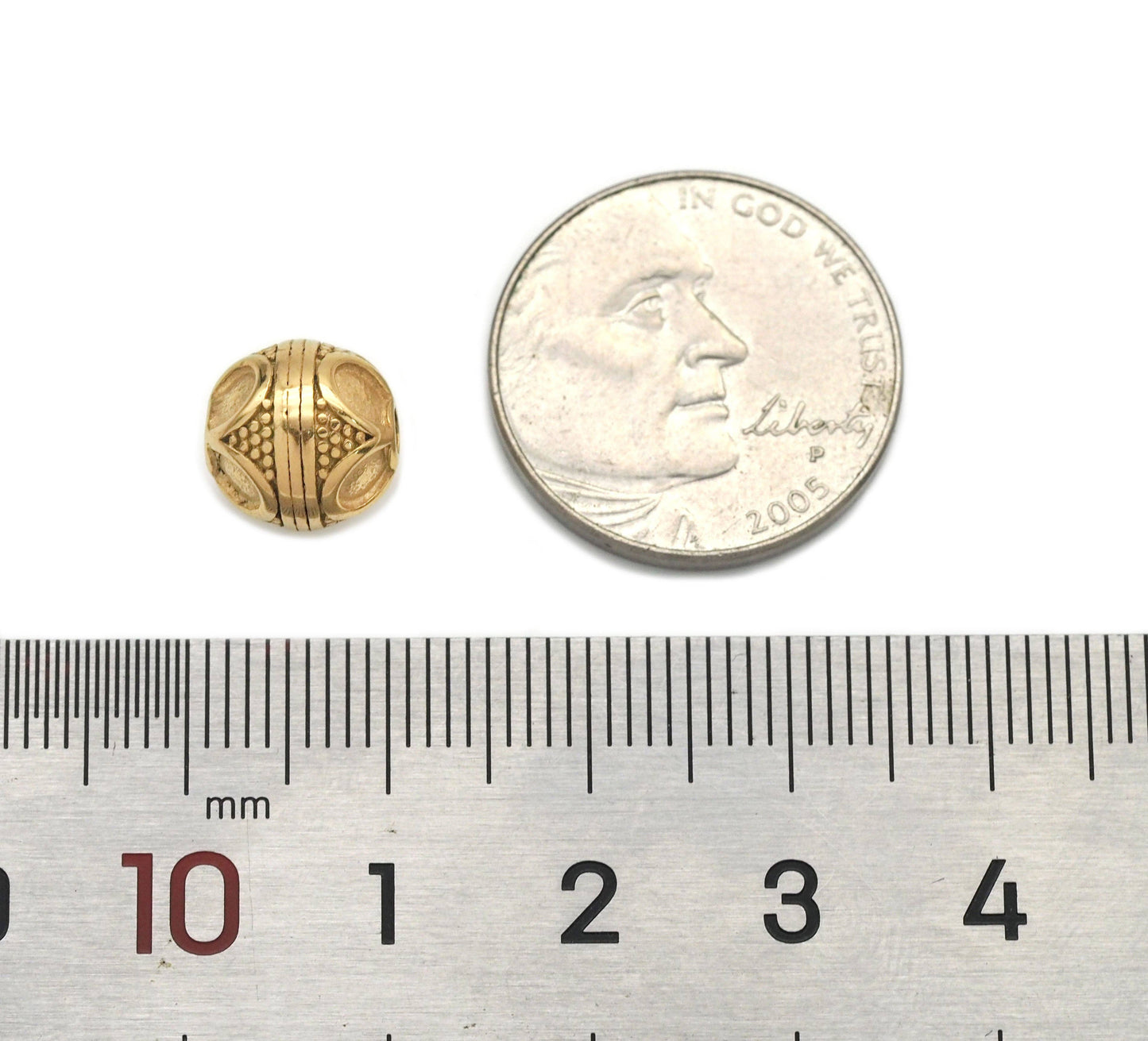 Stainless Steel Round Ball Spacer Beads, Sku#LX131
