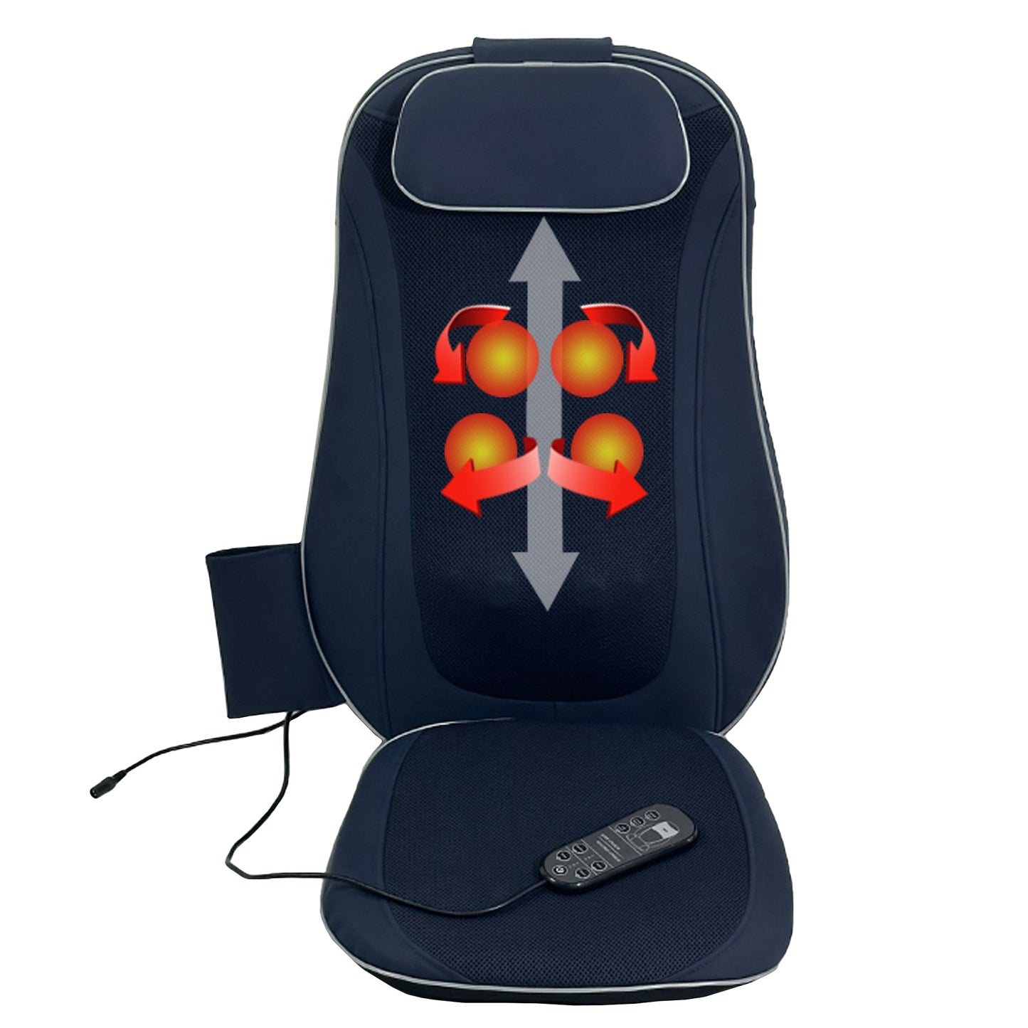 Shiatsu Back Massager with Kneading and Heating
