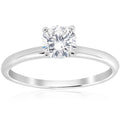 3/4 Ct ラウンドカット 天然ダイヤモンド ソリティア 婚約指輪 14k ホワイトゴールド