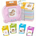 Flash Card Learning Toy – 112 Cards, 224 Words, USB Rechargeable Reading Toy for Kids (Pink/Blue)