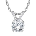 3/4Ct ラウンドカット ダイヤモンド ソリティア ペンダント 14K ホワイトゴールド