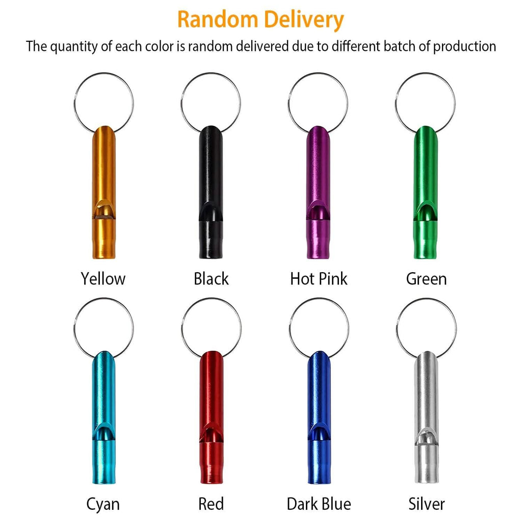35-Pieces: Emergency Whistle Extra Loud with Key Chain Ring