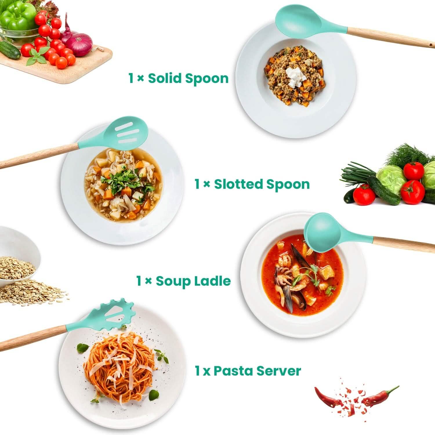 Ensemble d'ustensiles de cuisine – 35 pièces