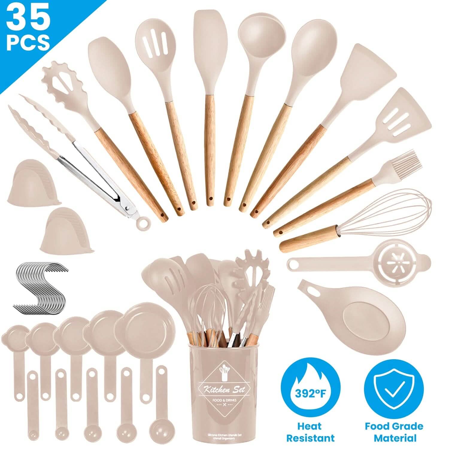 Ensemble d'ustensiles de cuisine – 35 pièces