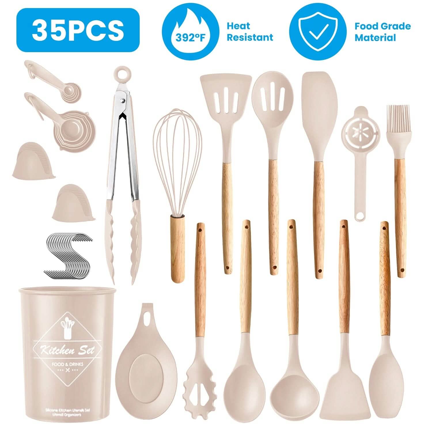 Ensemble d'ustensiles de cuisine – 35 pièces