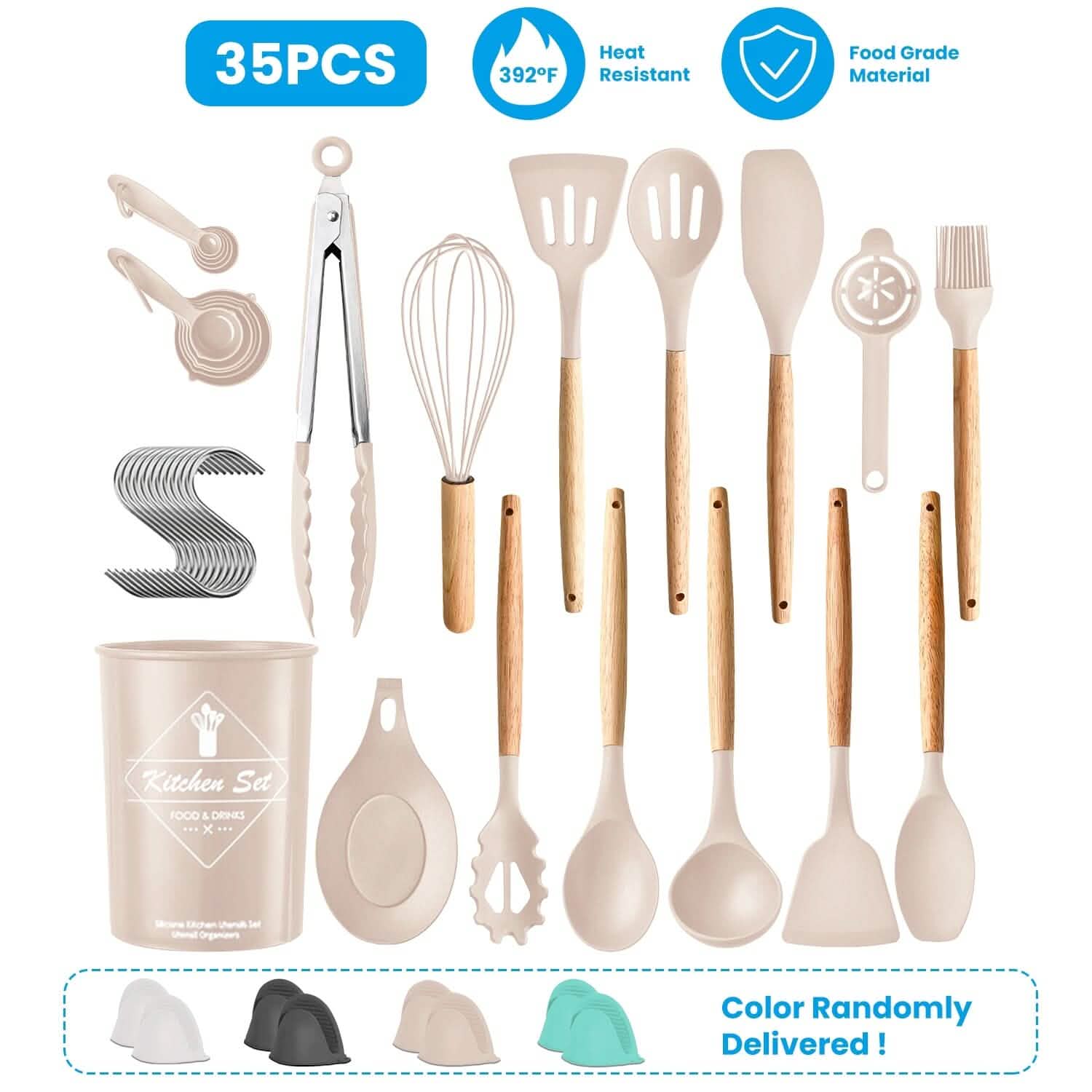 Ensemble d'ustensiles de cuisine – 35 pièces