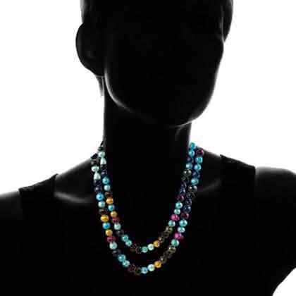 Collier de perles d'eau douce sans fin de 36 po