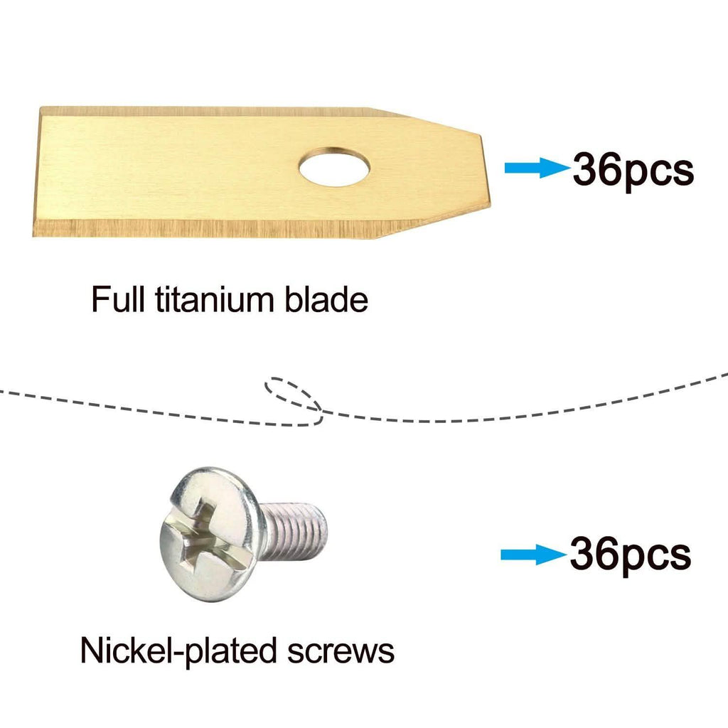 36-Pieces: Replacement Lawn Mower Blade