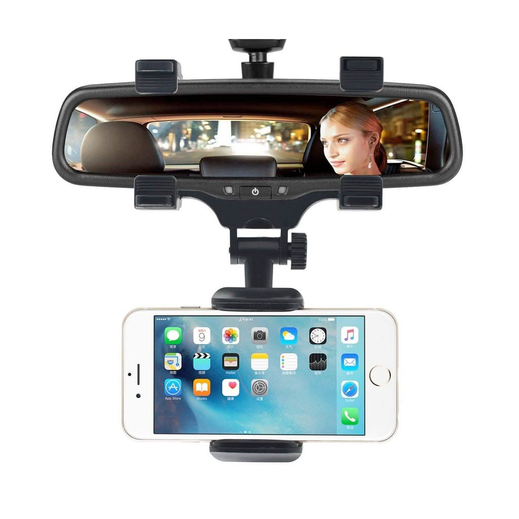 Support de téléphone pour rétroviseur à 360 degrés