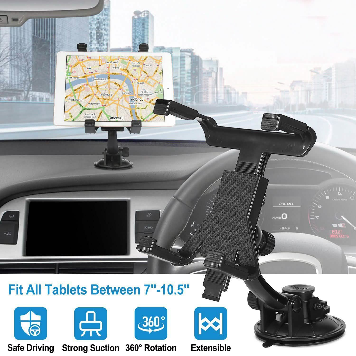 360° 車用フロントガラス タブレットマウント