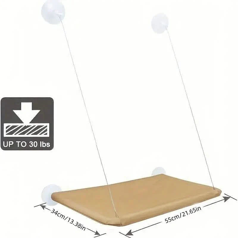 Hamac de fenêtre 360° pour chat : un perchoir ensoleillé et peu encombrant pour chats d'intérieur !