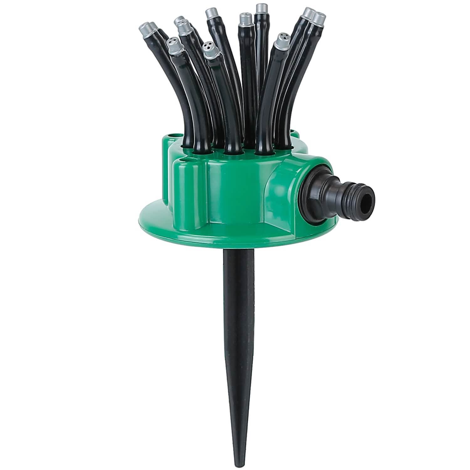 360° Flexible Lawn Sprinkler Automatic 12 Tubes Garden Water Irrigation Sprayers