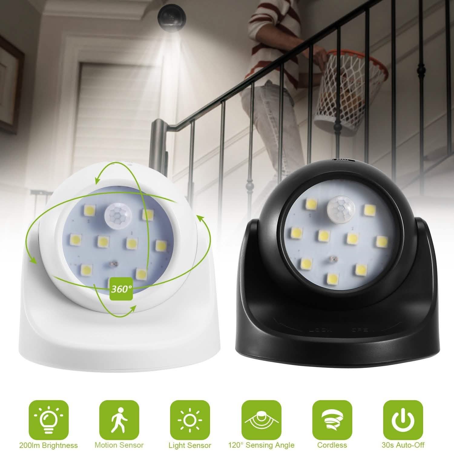 360¬∞ LED Light Sensor Cordless Night Lamps