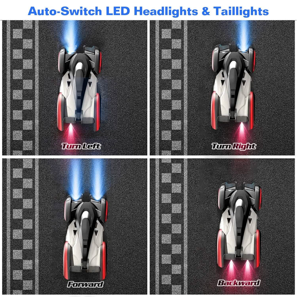 360¬∞ Rotating Electric Wall Climbing Remote Control Dual Mode Car