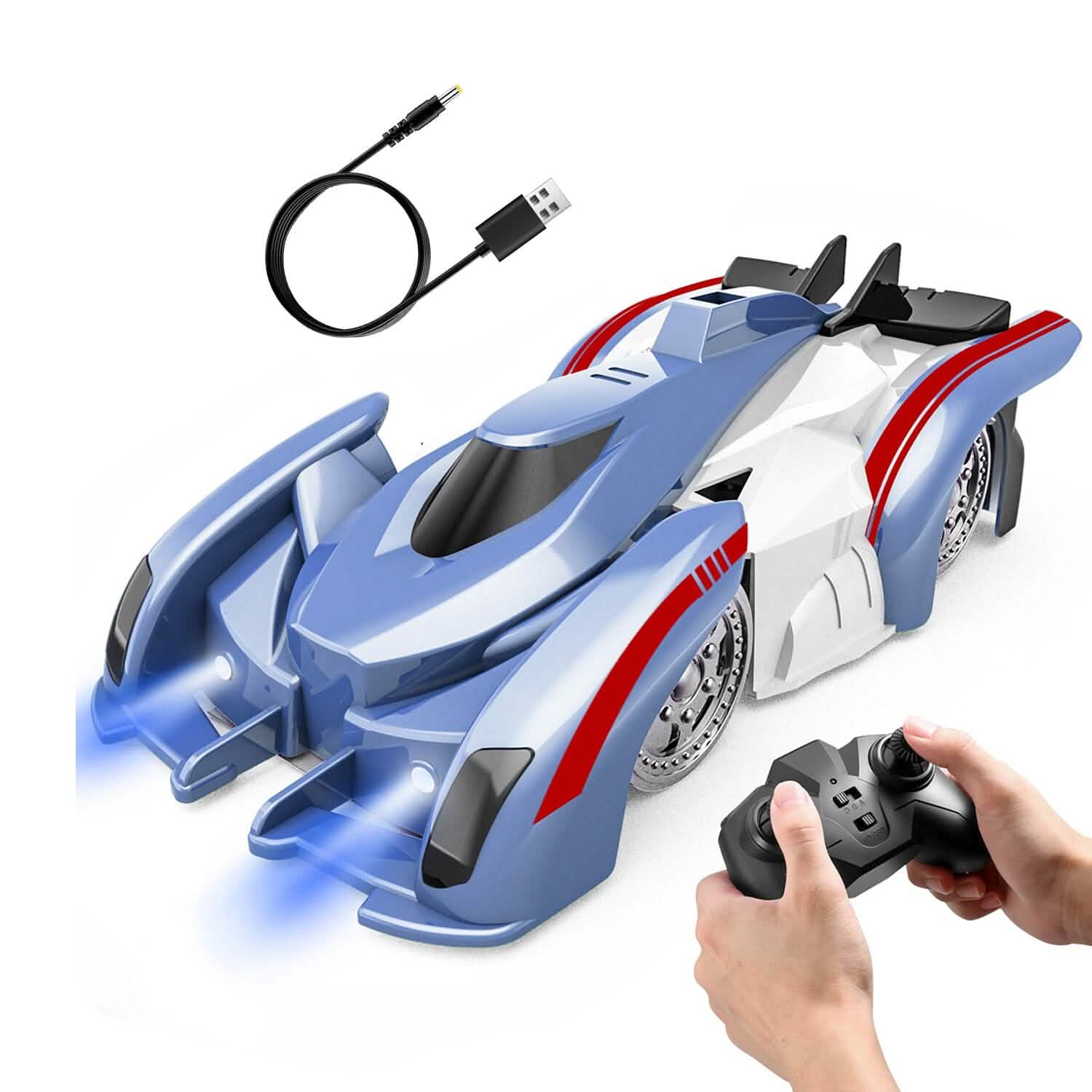 360¬∞ Rotating Electric Wall Climbing Remote Control Dual Mode Car