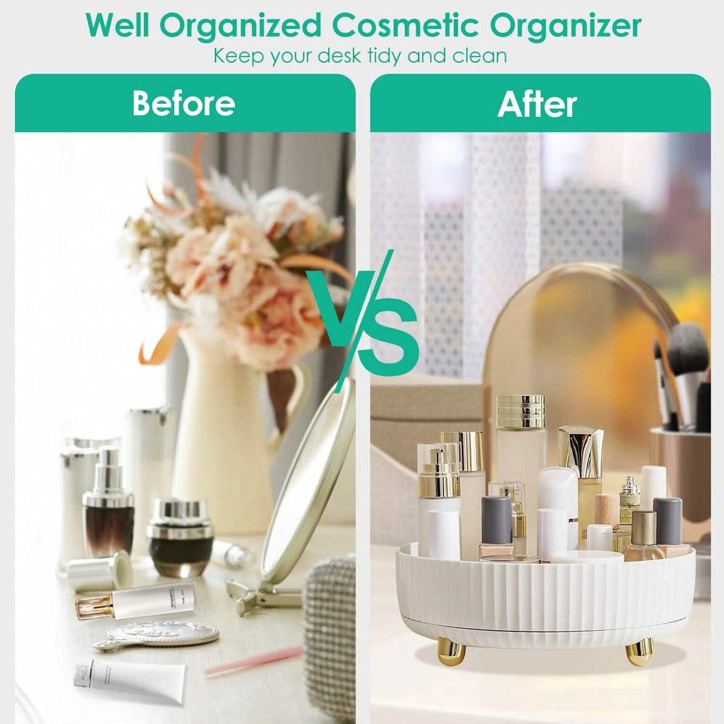 Plateau de rangement cosmétique à parfum rotatif à 360° Charge de 10 kg