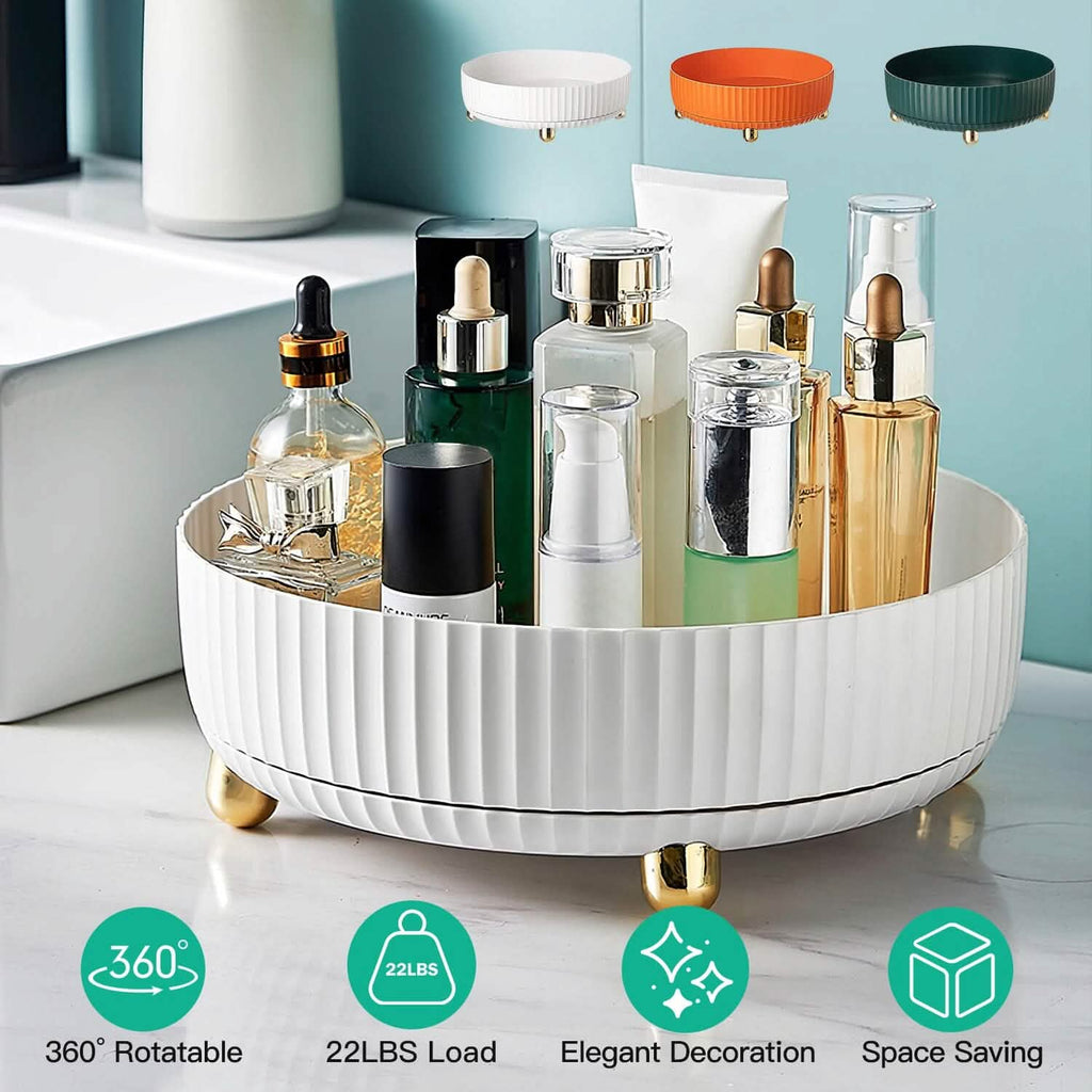 Plateau de rangement cosmétique à parfum rotatif à 360° Charge de 10 kg