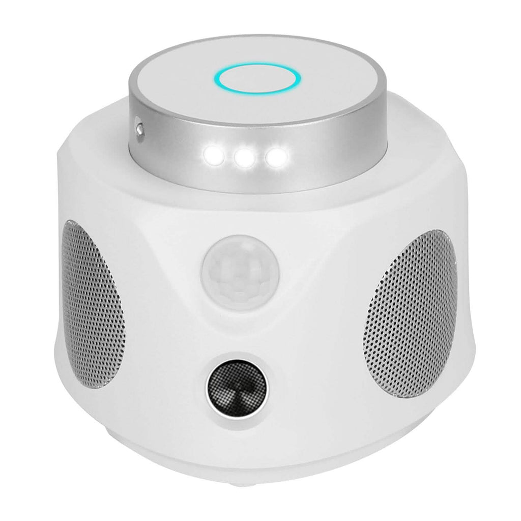 Répulsif anti-souris ultrasonique 360° pour l'intérieur avec 3 modes et 9 lumières stroboscopiques