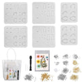 366-Pieces: Jewelry Making Silicone Earring Necklace Pendant Resin Casting Molds