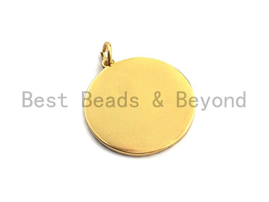 CZ Pave CZ White Enamel Moon Star Heart Eye Rainbow Charms Pendant, Enamel Pendant,Round Enamel, Oil Drop jewelry Findings, 24x22mm,sku#Z368