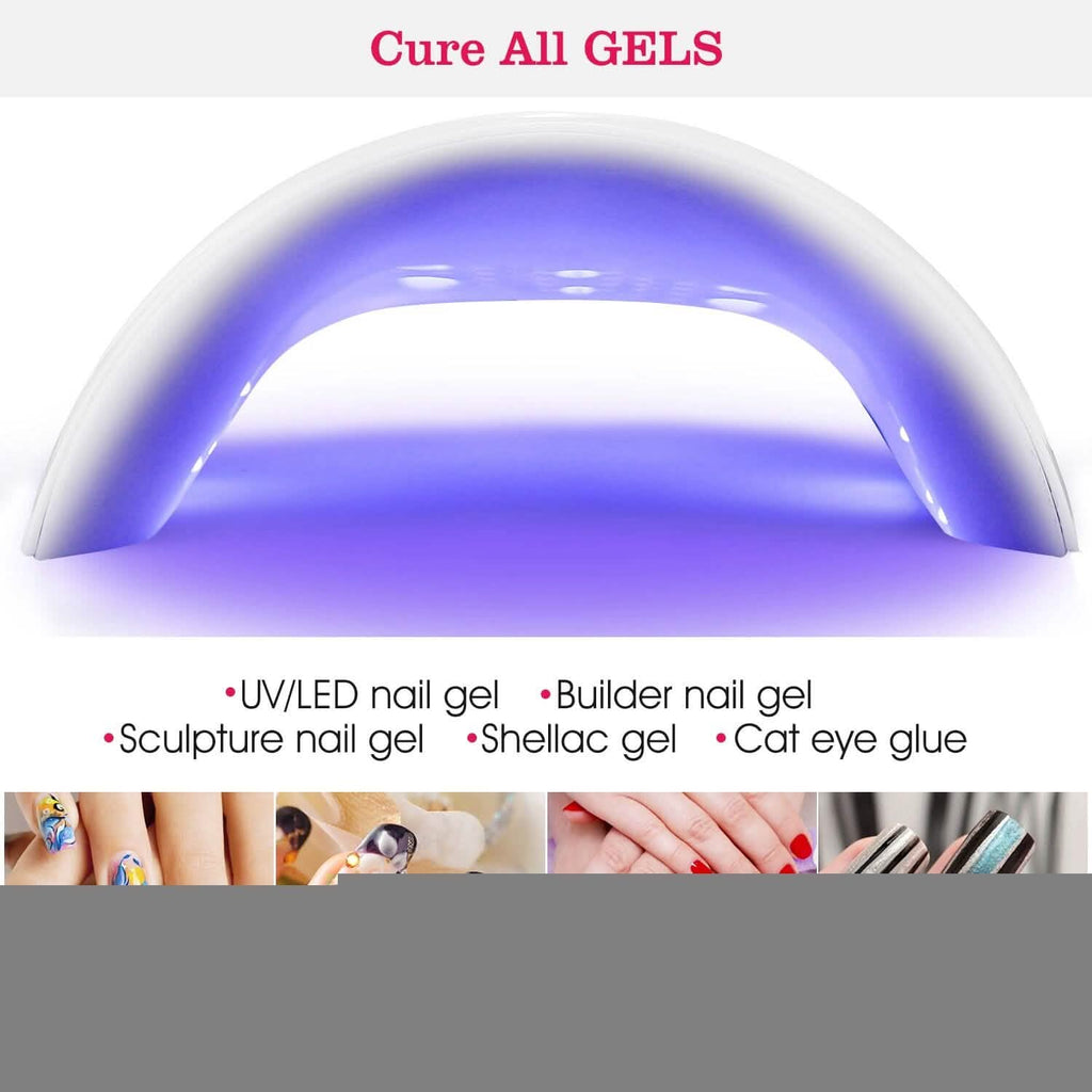 36W UV LED Lamp Nail Gel Dryer 12 LED Sensor Gel Curing Machine