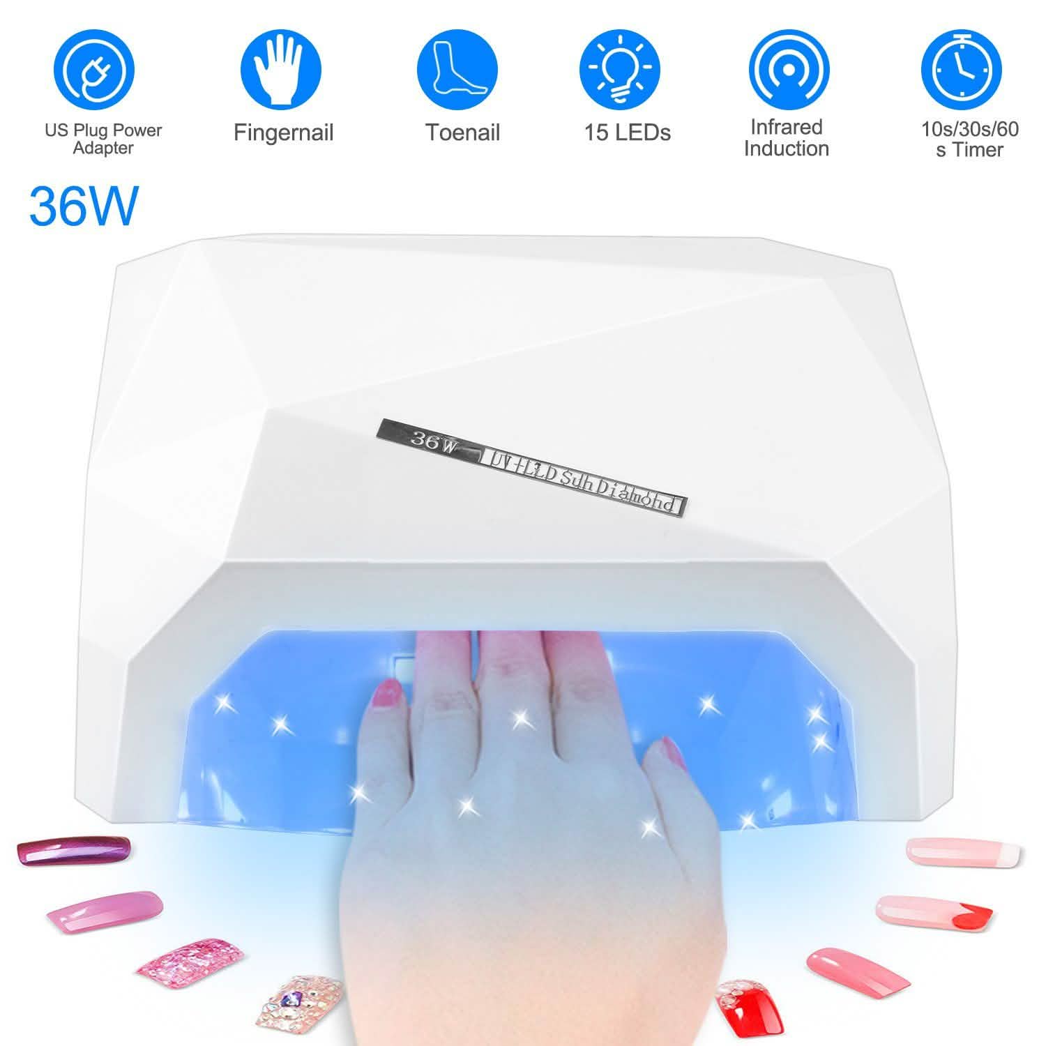 36W UV LED Lamp Nail Polish Dryer