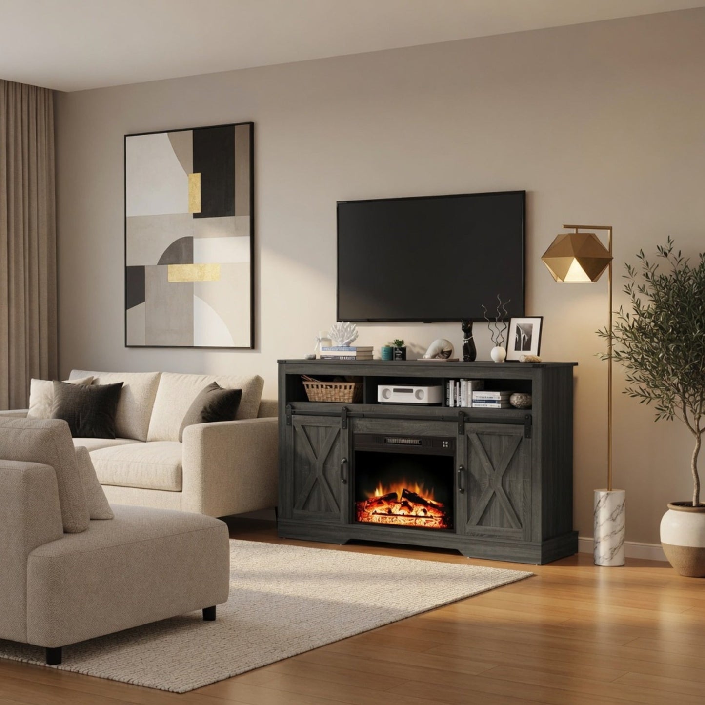 23" Electric Fireplace Insert