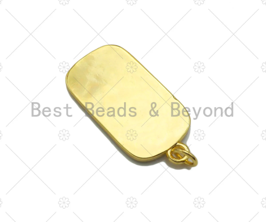 Enamel Colorful Blessing Word On Rectangle Shape Pendant, Enamel Medallion Pendant,Love Happy Lucky Peace,14x28mm,Sku#LK210