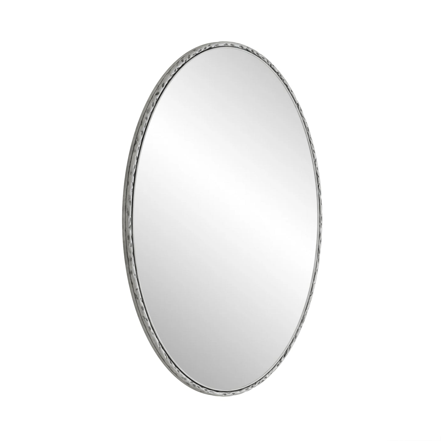 Iron Art Oval Retro Mirror - Antique Effect