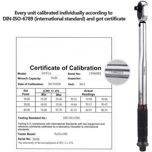 3/8 Drive Click Torque Wrench Set-HTW1A