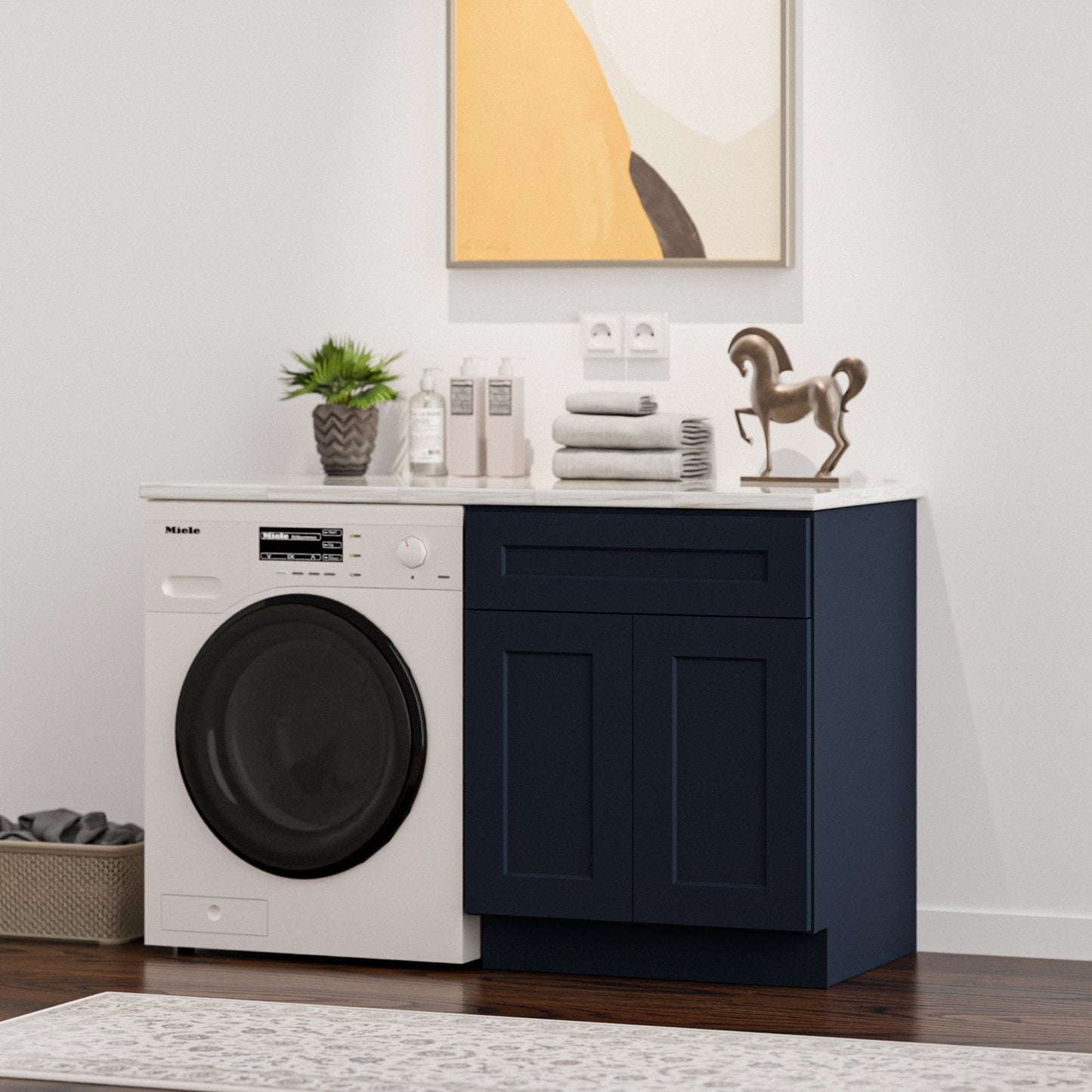 Shaker RTA 33" Kitchen Sink Base Cabinet, Painted