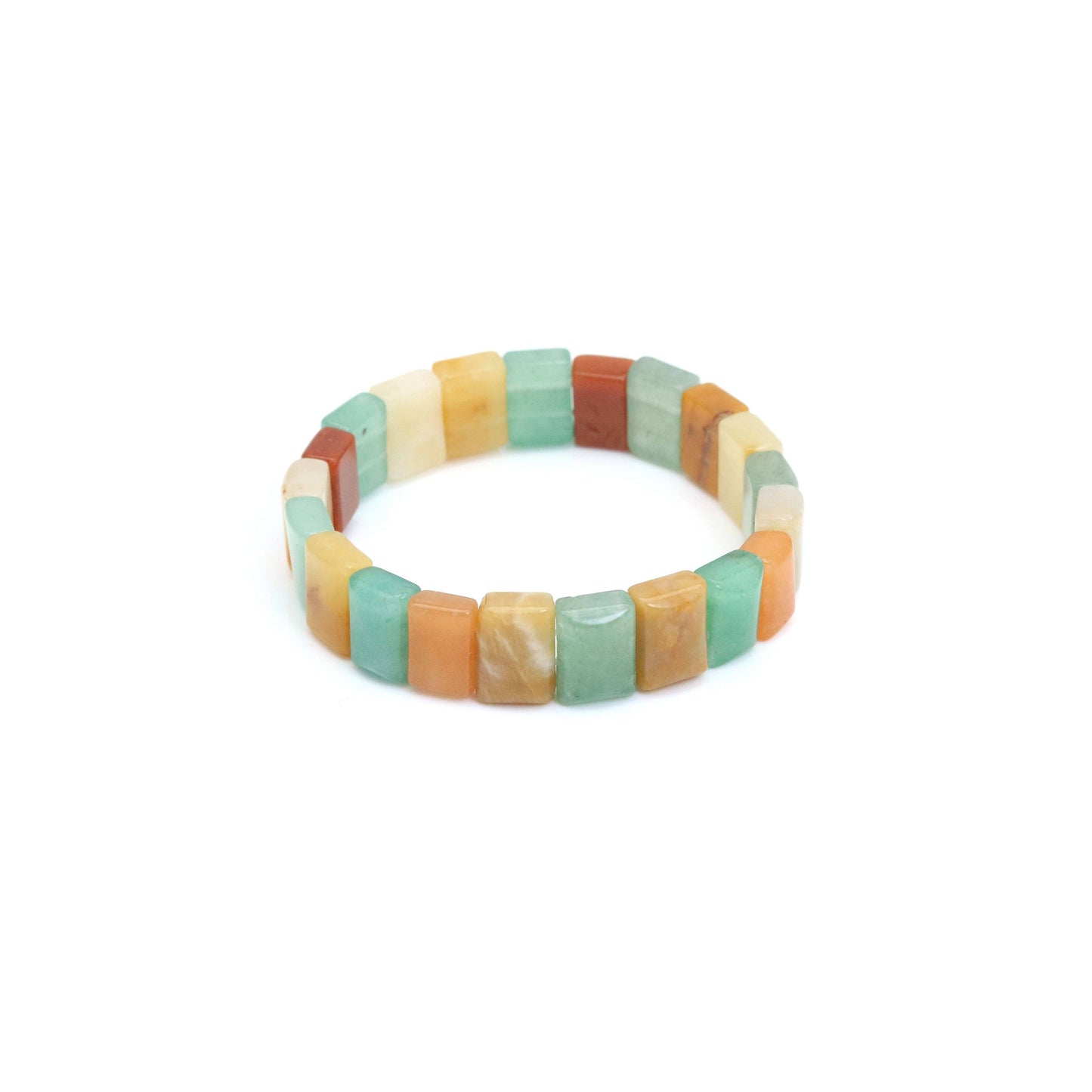 8x12mm Rectangle Stretchy Bracelet, Sku#U1991