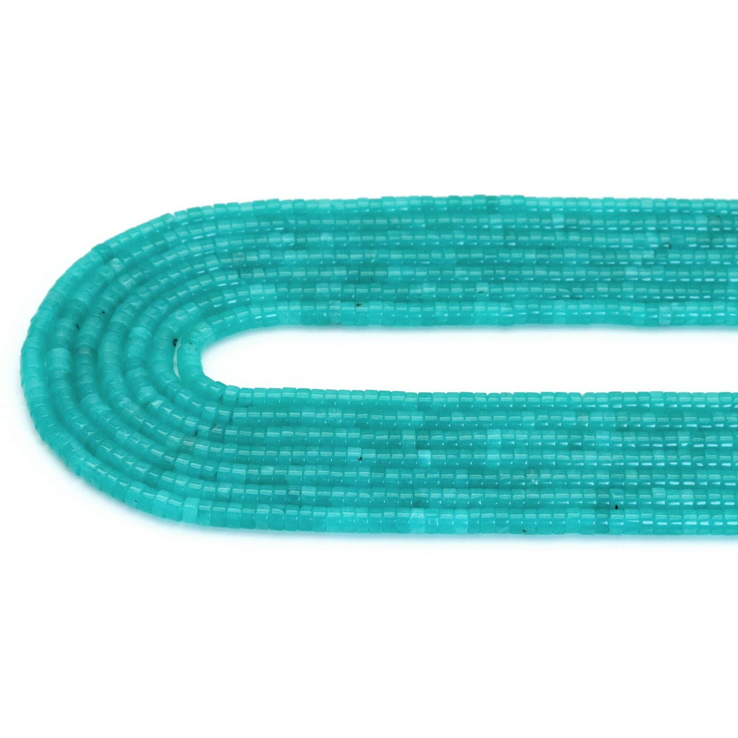 Amazonite Jade Smooth Heishi Beads, Sku#U1826