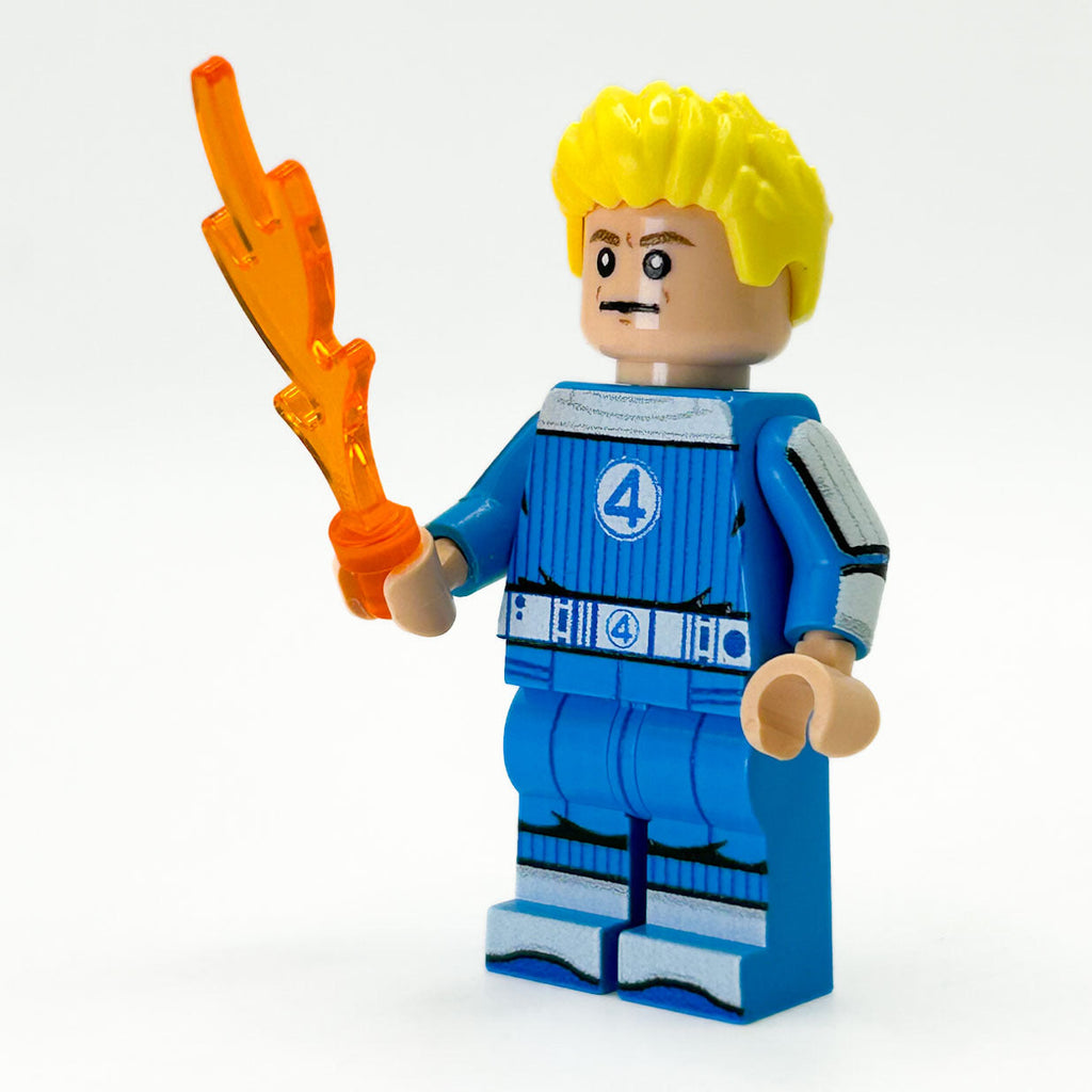 JOHNNY FIRE (FanPlastic 4) fabriqué avec des pièces LEGO - B3 Customs