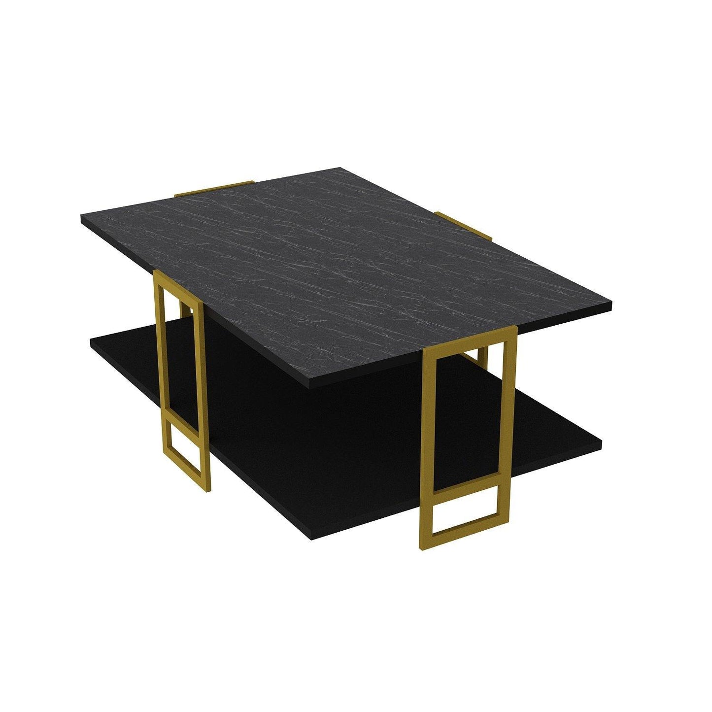 Polka Metal Wood Coffee Table