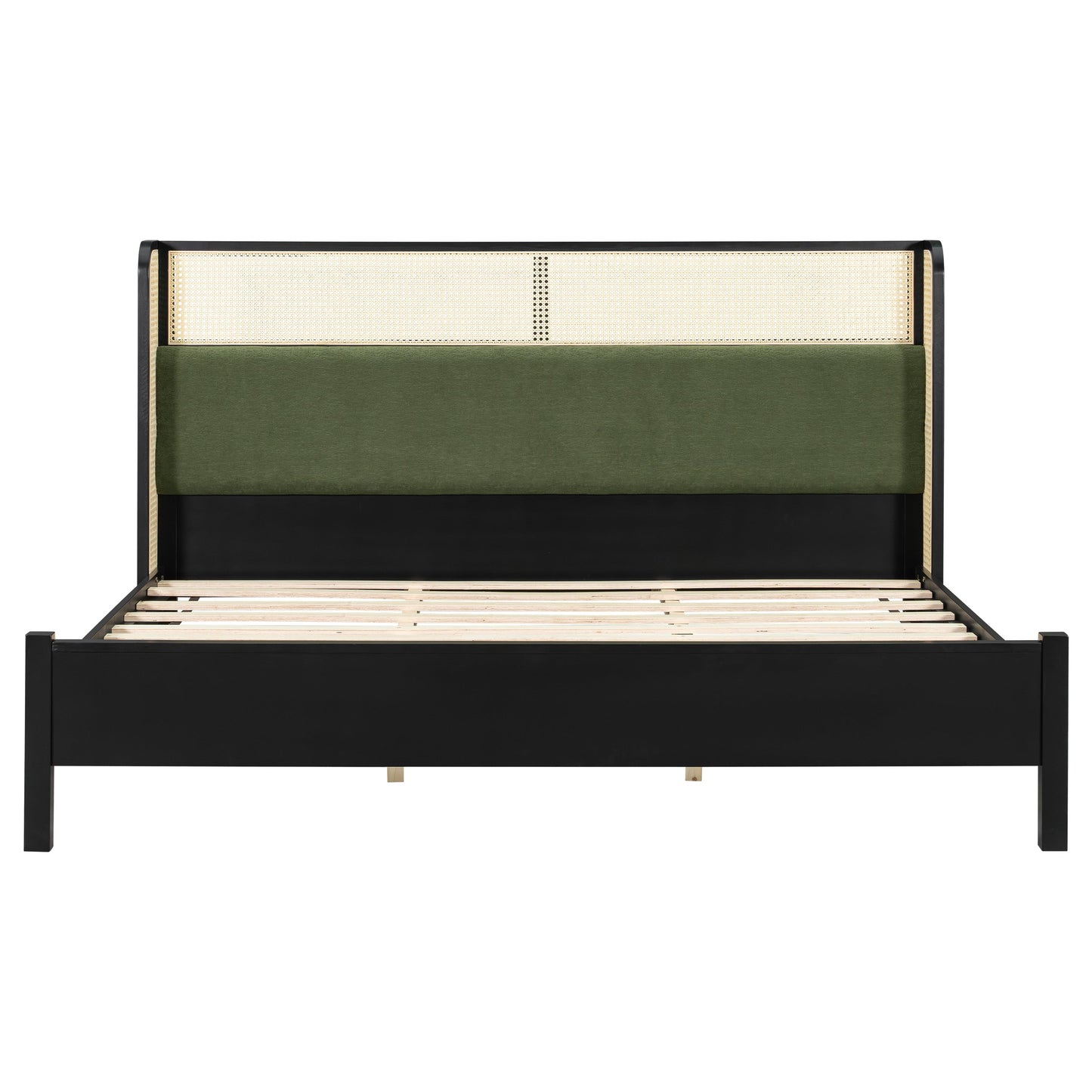 King Size Bed Frame in Black and Green