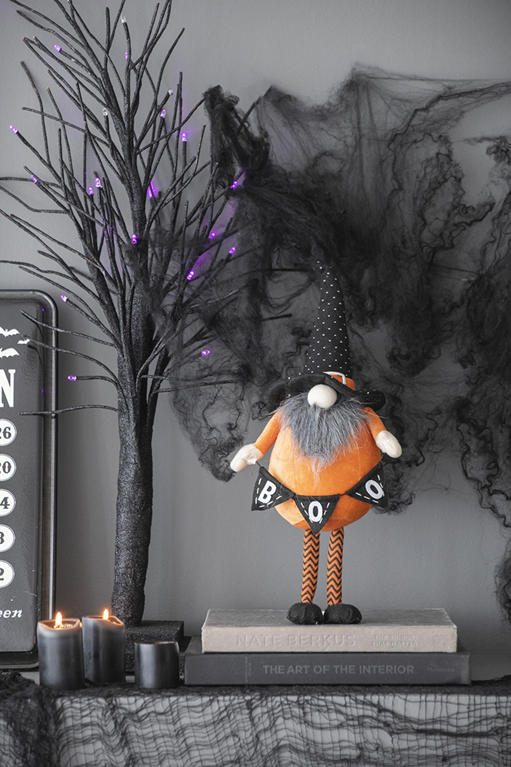 Set of 2 Fabric Standing Decor