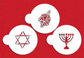 Hanukkah Stencil Set – 3" (3-Pack)