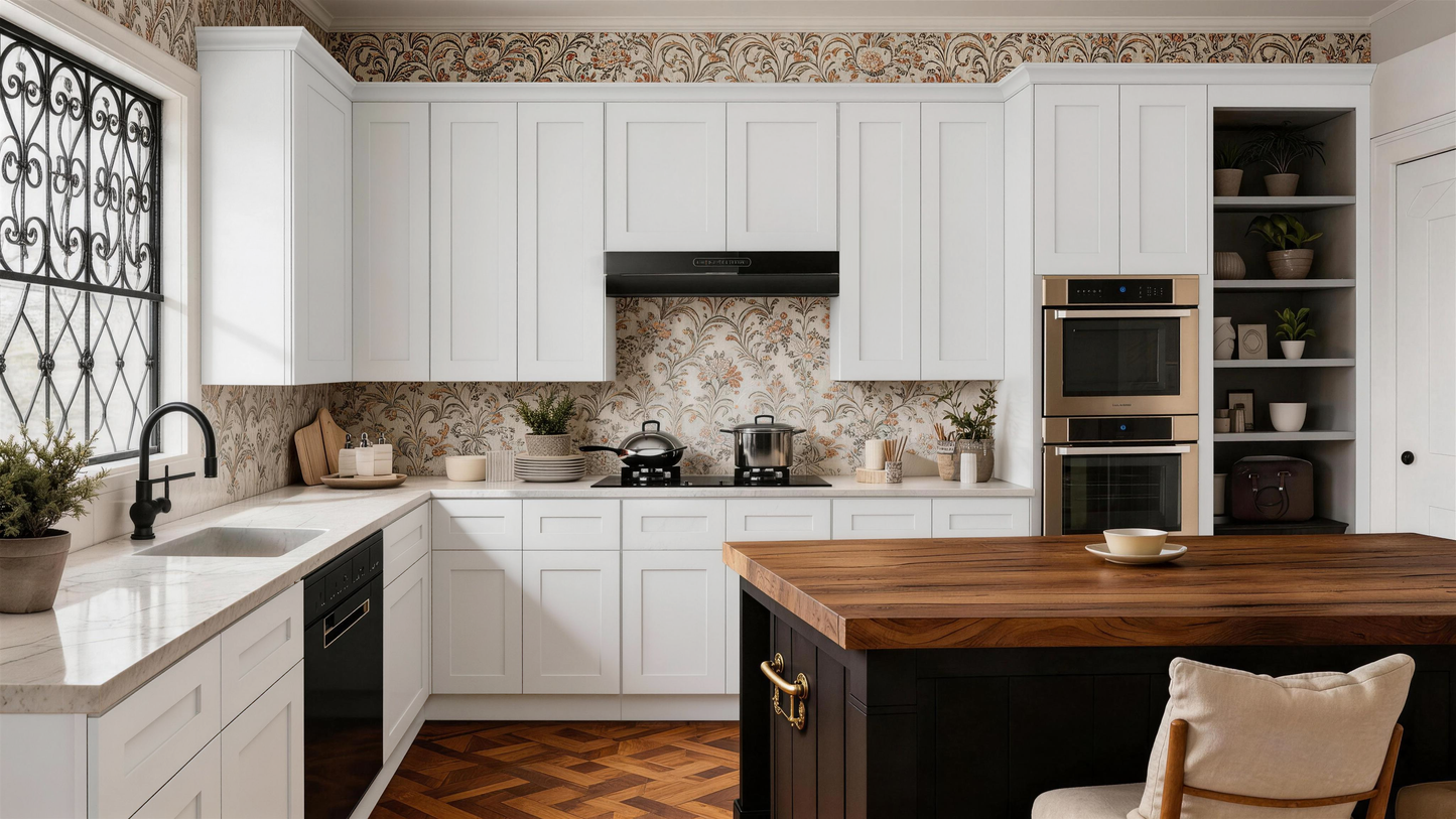 White Shaker Solid Wood Wall Cabinet with Soft-Close Doors