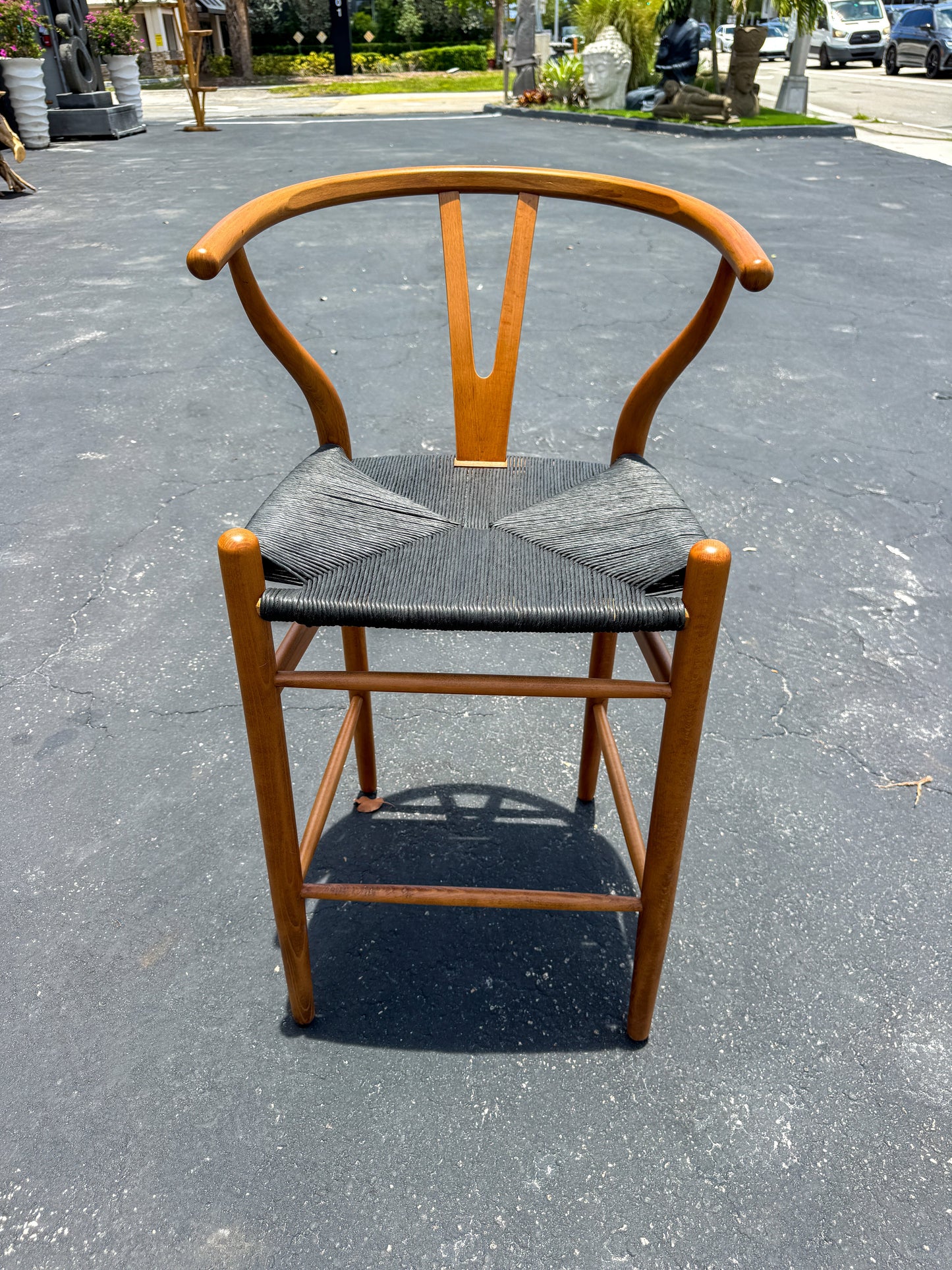 Wishbone Island Counter Stool